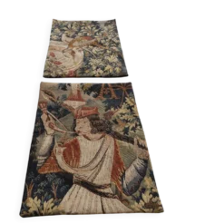 Paire de panneaux tapisserie Jules Pansu