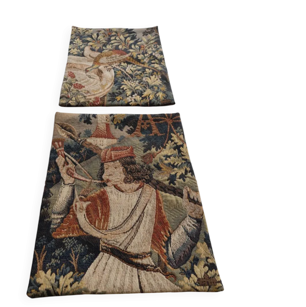 Paire de panneaux tapisserie Jules Pansu