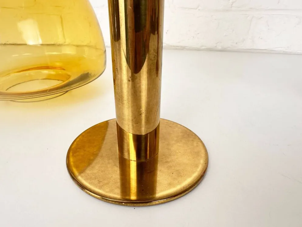 Paire de photophores en laiton Hans-Agne Jakobsson L102/32, Suède, 1970