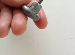 Paire de poignées bouton de meuble ancien