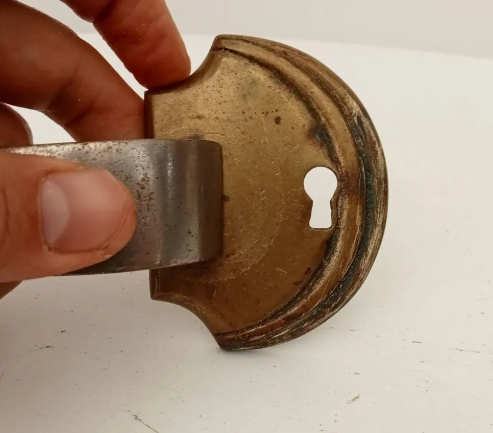 Paire de poignées de meuble anciennes art déco années 30/40