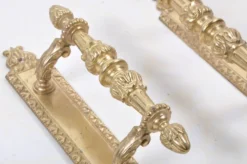Paire de poignées de tirage de porte battante / ancienne /