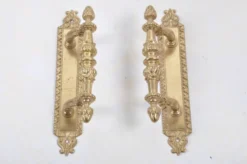 Paire de poignées de tirage de porte battante / ancienne /