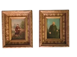 Paire de portaits-xixeme