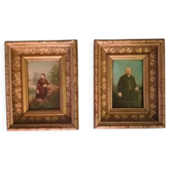 Paire de portaits-xixeme