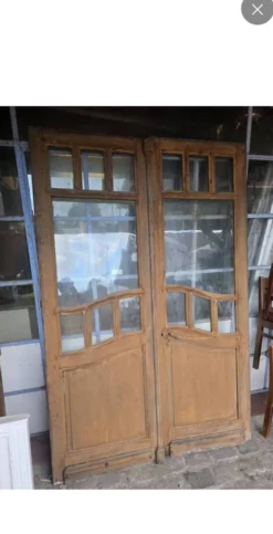 Paire de portes art nouveau anciennes