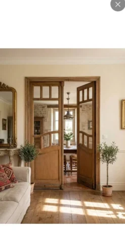 Paire de portes art nouveau anciennes