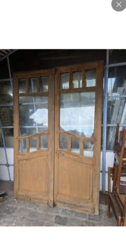 Paire de portes art nouveau anciennes