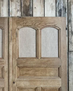Paire de portes d’armoire en chêne
