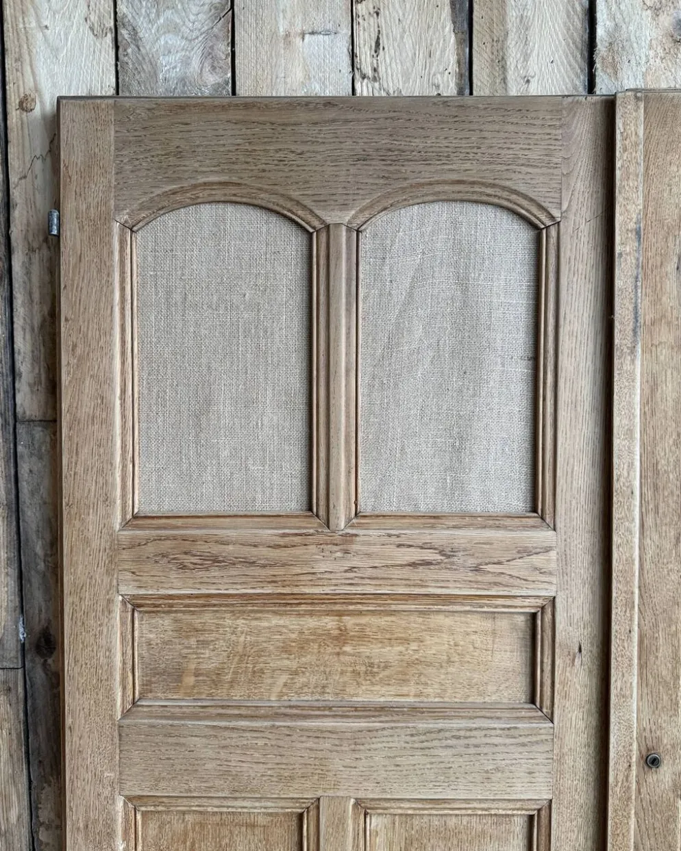 Paire de portes d’armoire en chêne