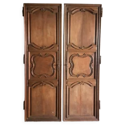 Paire de portes de placard - Chêne, époque fin XVIIIème