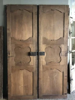 Paire de portes de placard - Chêne, époque fin XVIIIème