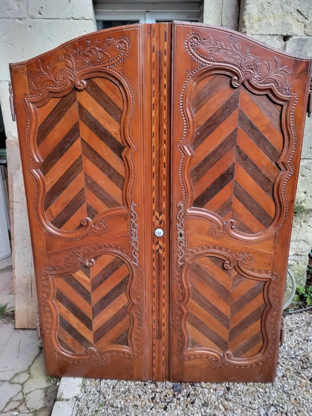 Paire de portes de placard mural
