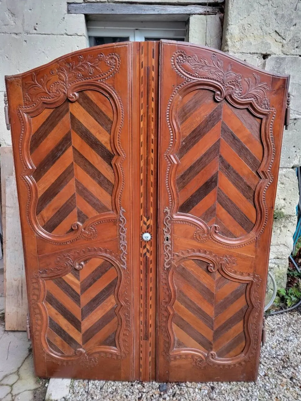 Paire de portes de placard mural