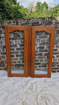 Paire de portes vitrées chene