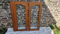 Paire de portes vitrées chene