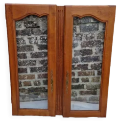 Paire de portes vitrées chene