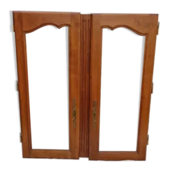 Paire de portes vitrées chene