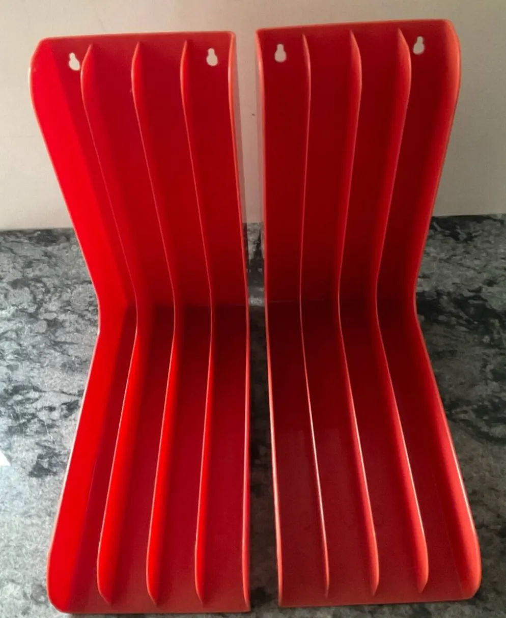 Paire de range vinyles Boa Inter Holland années 70