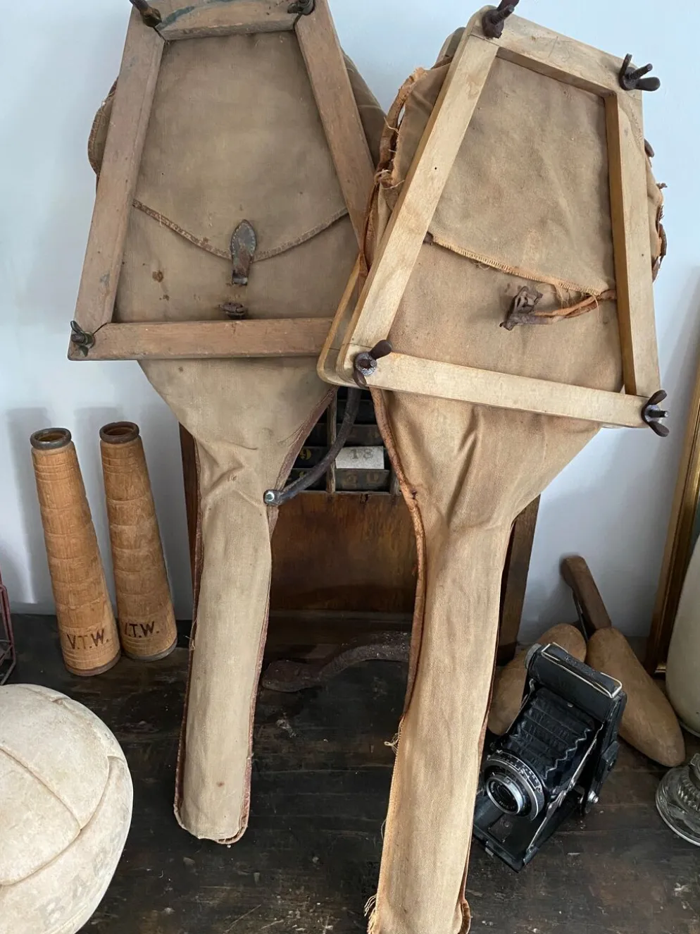 Paire de raquette de tennis vintage