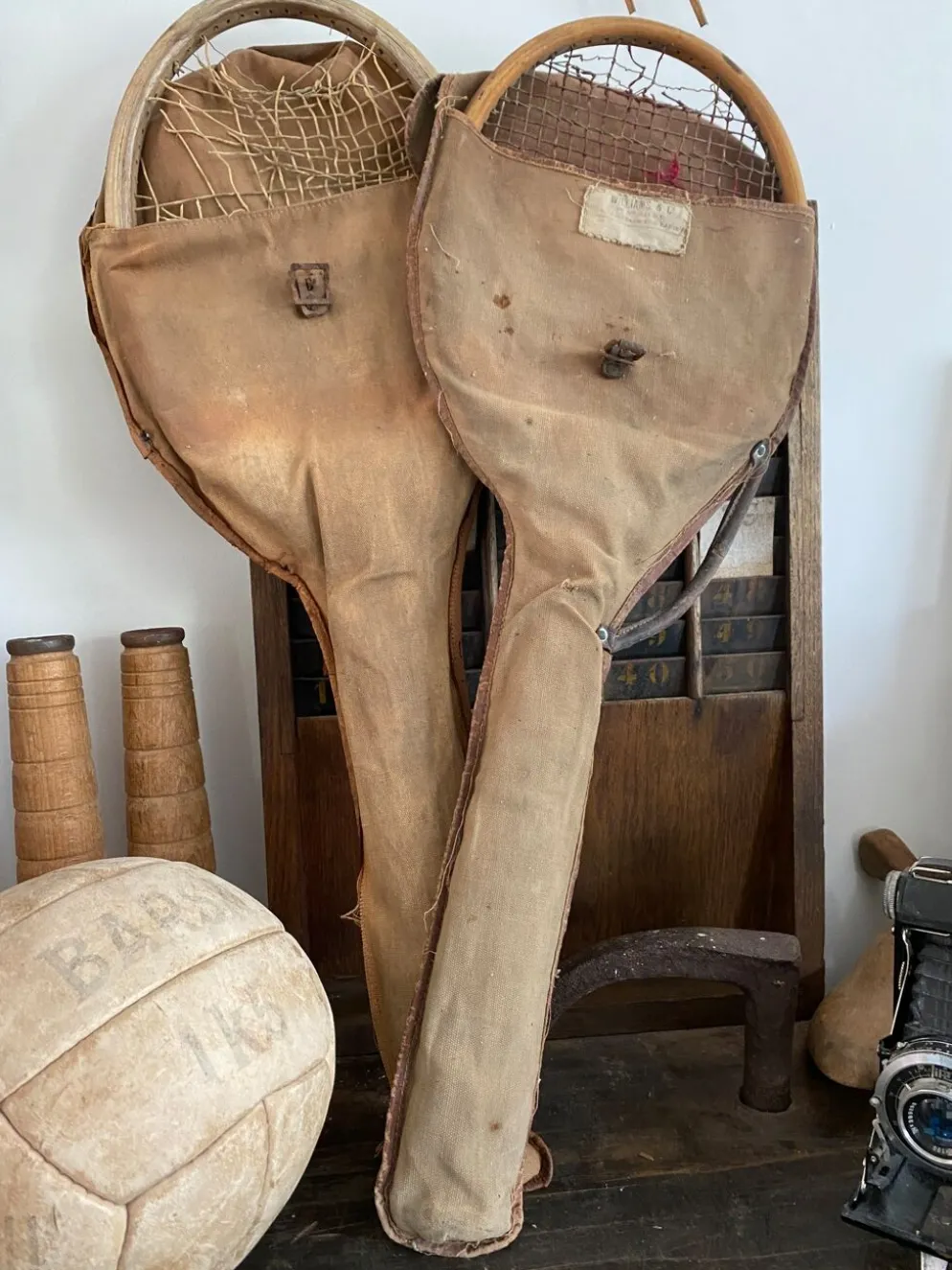 Paire de raquette de tennis vintage