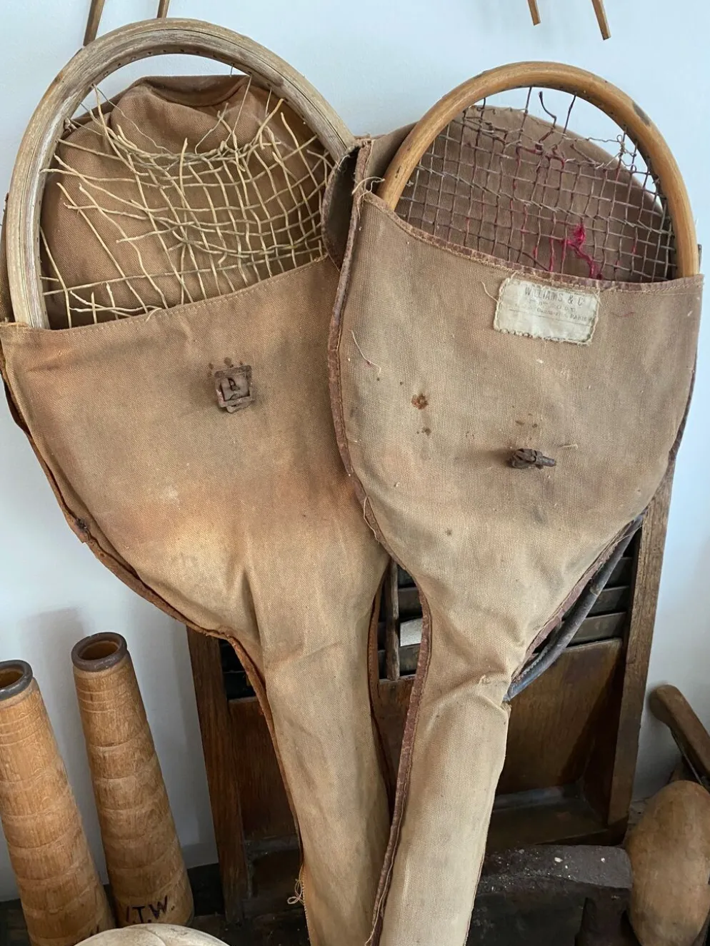 Paire de raquette de tennis vintage