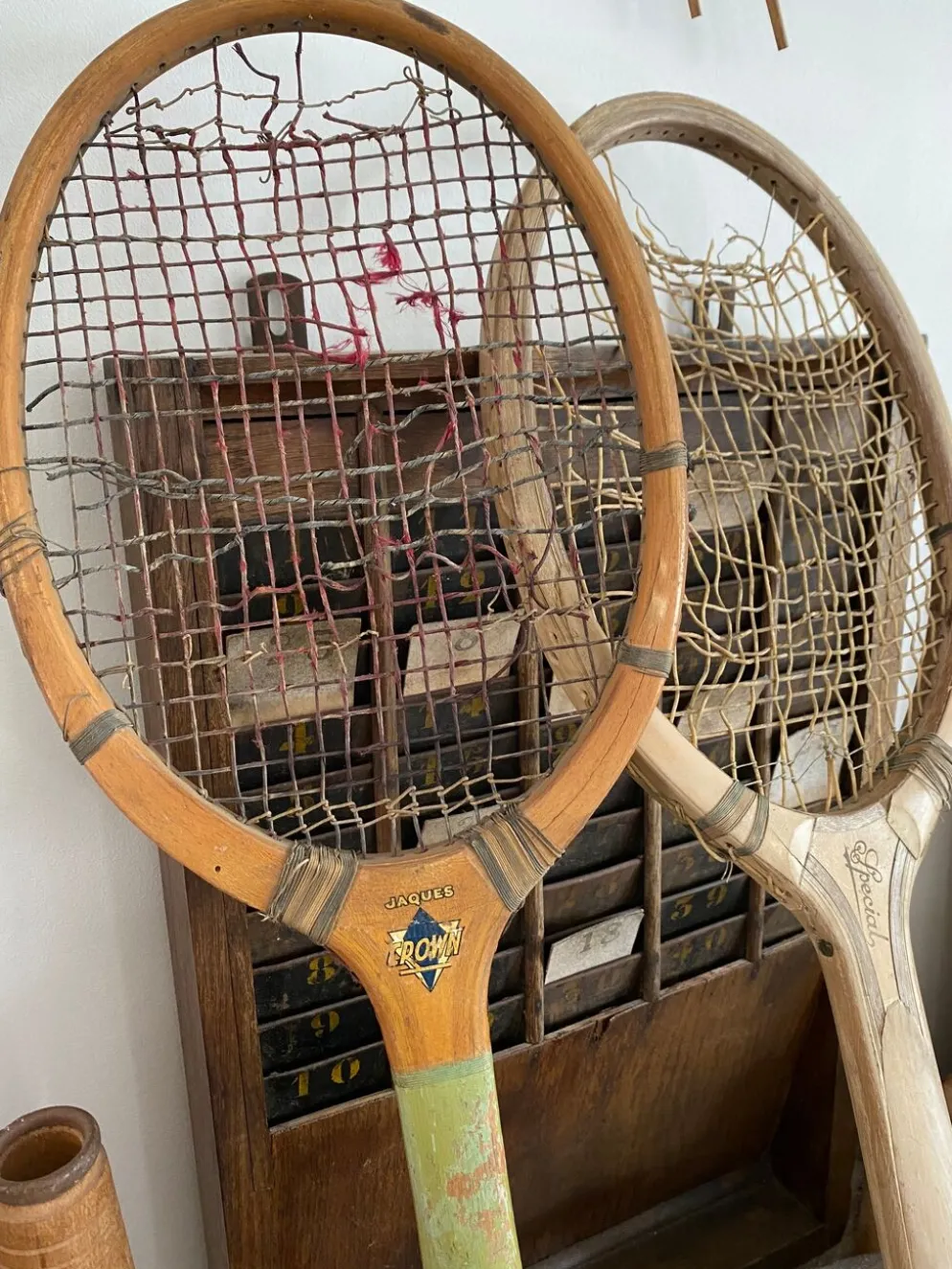Paire de raquette de tennis vintage