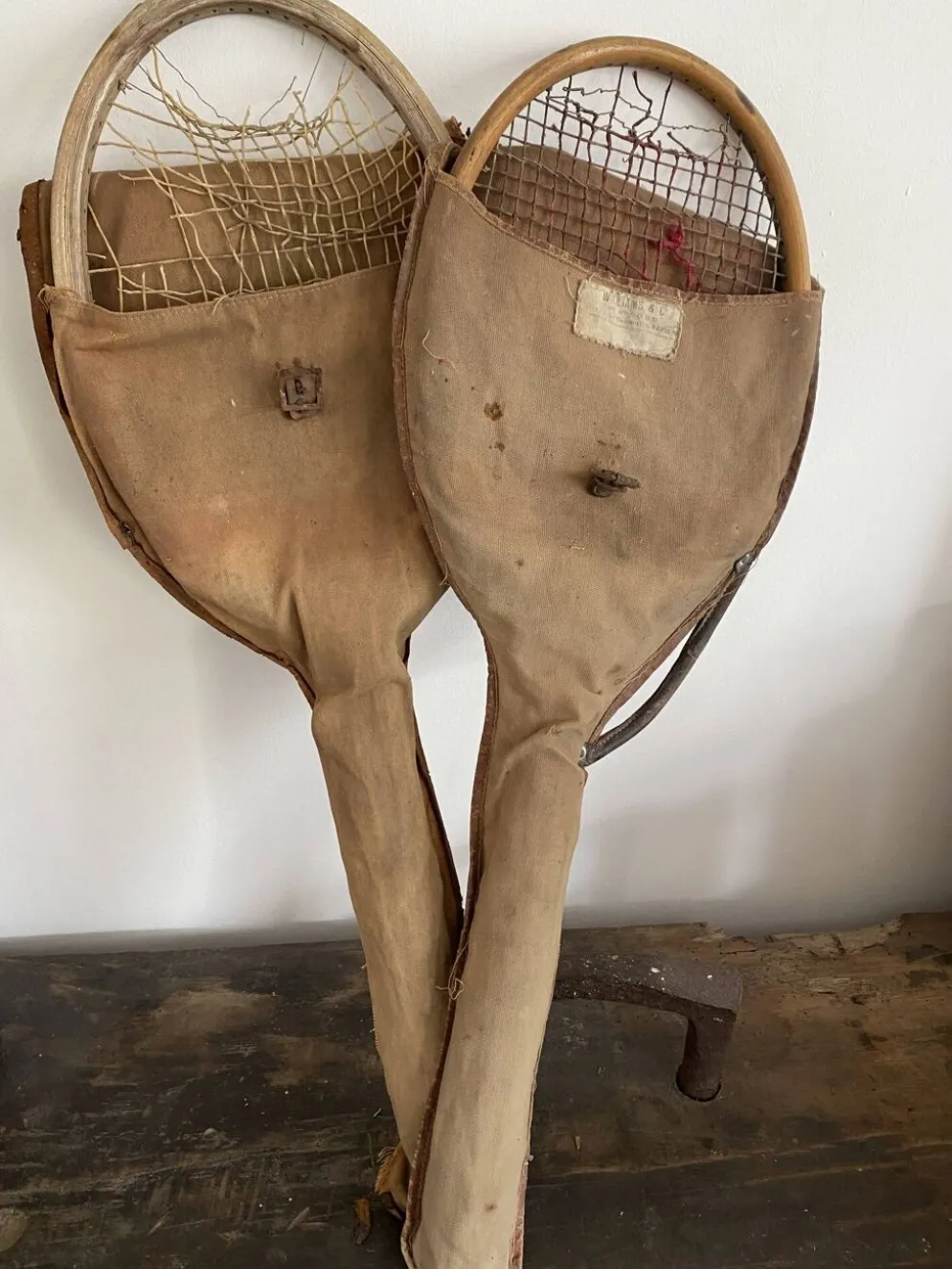 Paire de raquette de tennis vintage