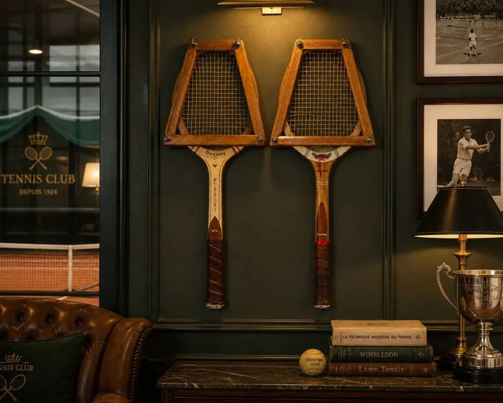 Paire de raquettes tennis 1960