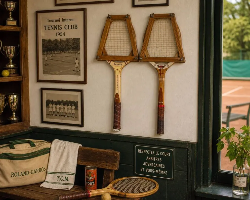 Paire de raquettes tennis 1960