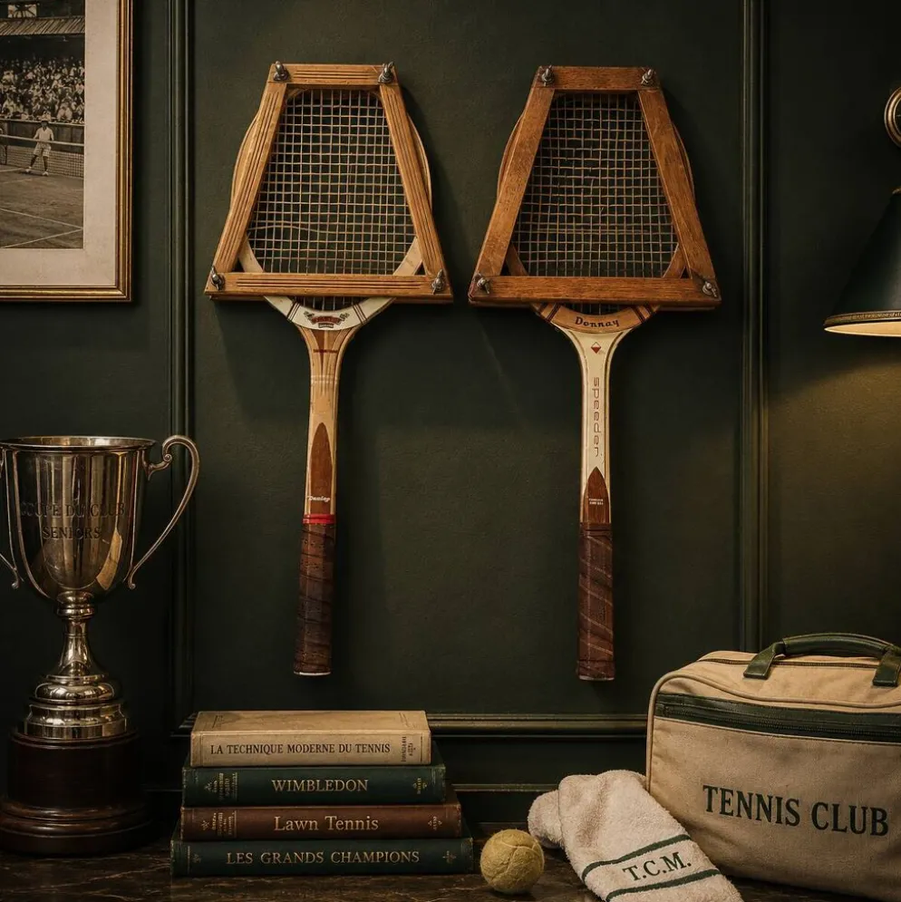 Paire de raquettes tennis 1960