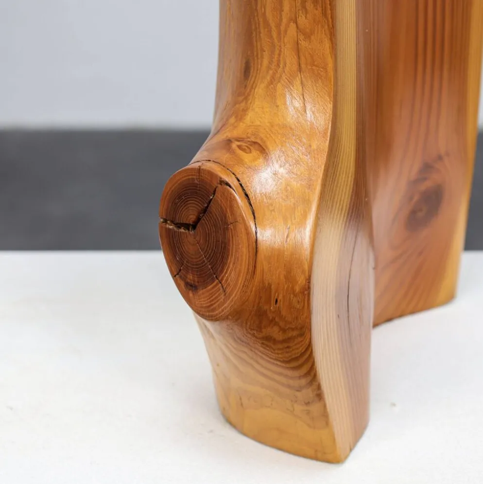 Paire de sculptures en pin par Ineke van Zuuren, années 1970