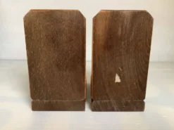 Paire de serre livres boules en bois