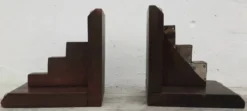 Paire de serre-livres en bois (art-déco)
