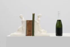Paire de serre-livres en céramique par Godofridus Boonekamp pour Plateelbakkerij Schoonhoven.