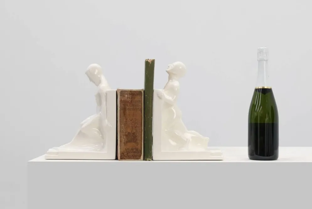 Paire de serre-livres en céramique par Godofridus Boonekamp pour Plateelbakkerij Schoonhoven.