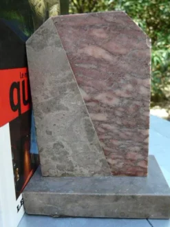 Paire de serre livres en marbre art déco
