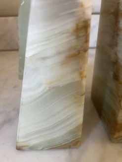 paire de serre-livres en onyx Art déco