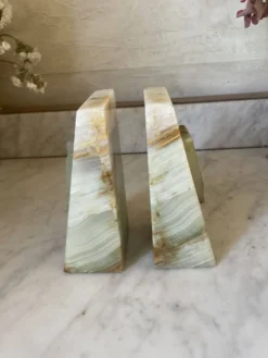 paire de serre-livres en onyx Art déco