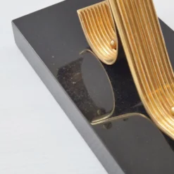 Paire de serre-livres Gold Starry vintage 1960