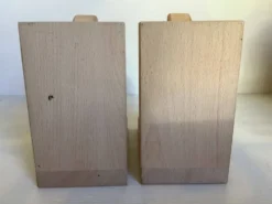 Paire de serre livres hérissons en bois massif
