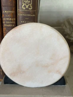 Paire de serre-livres marbre et onyx Art déco