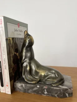 Paire de serre-livres « Otarie » Art Déco