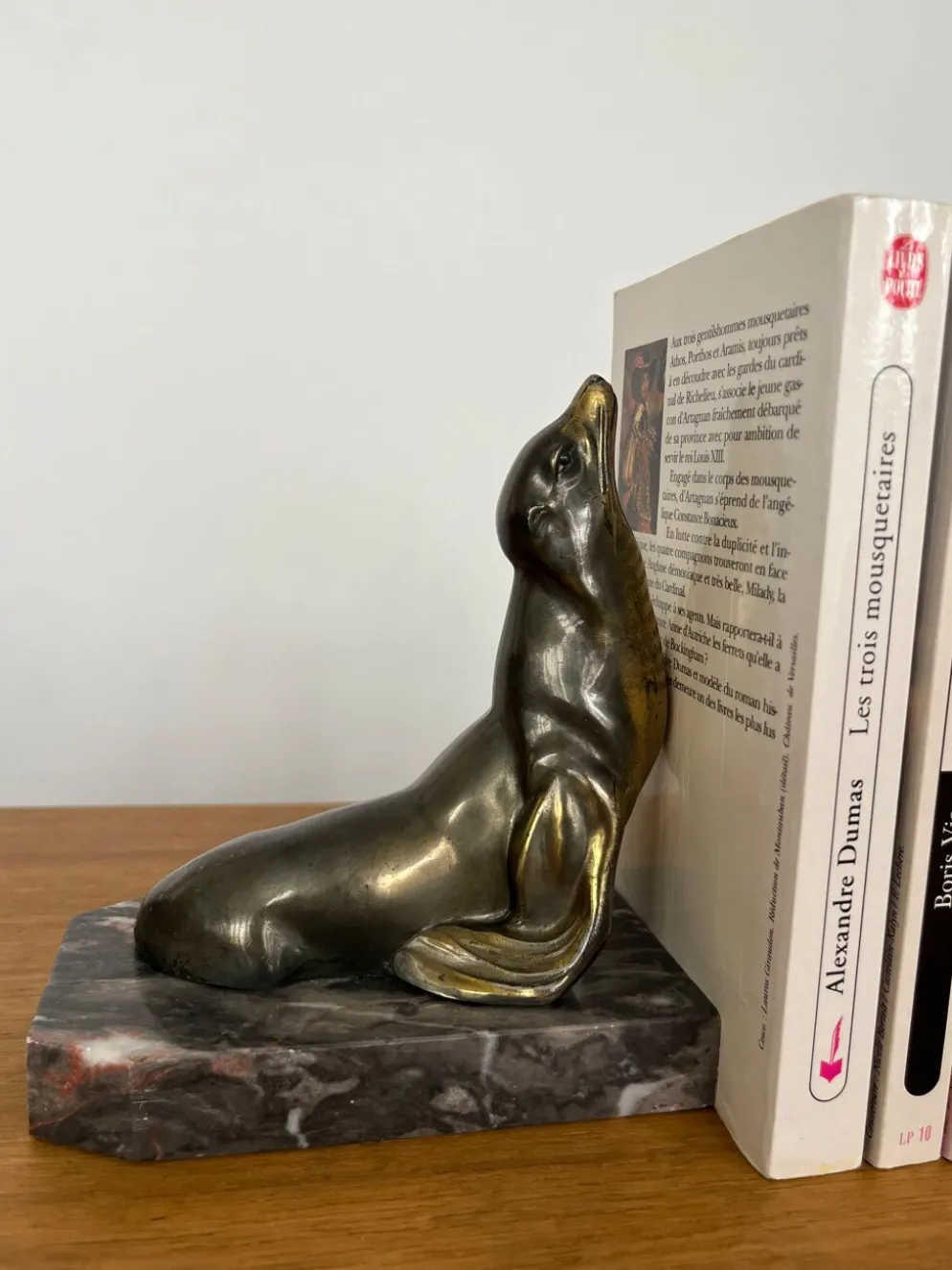 Paire de serre-livres « Otarie » Art Déco
