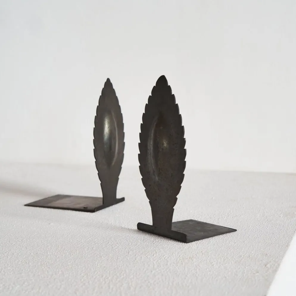 Paire de serre-livres sculpturaux Art déco 1930