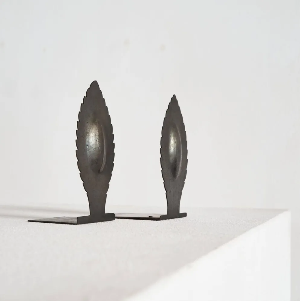 Paire de serre-livres sculpturaux Art déco 1930