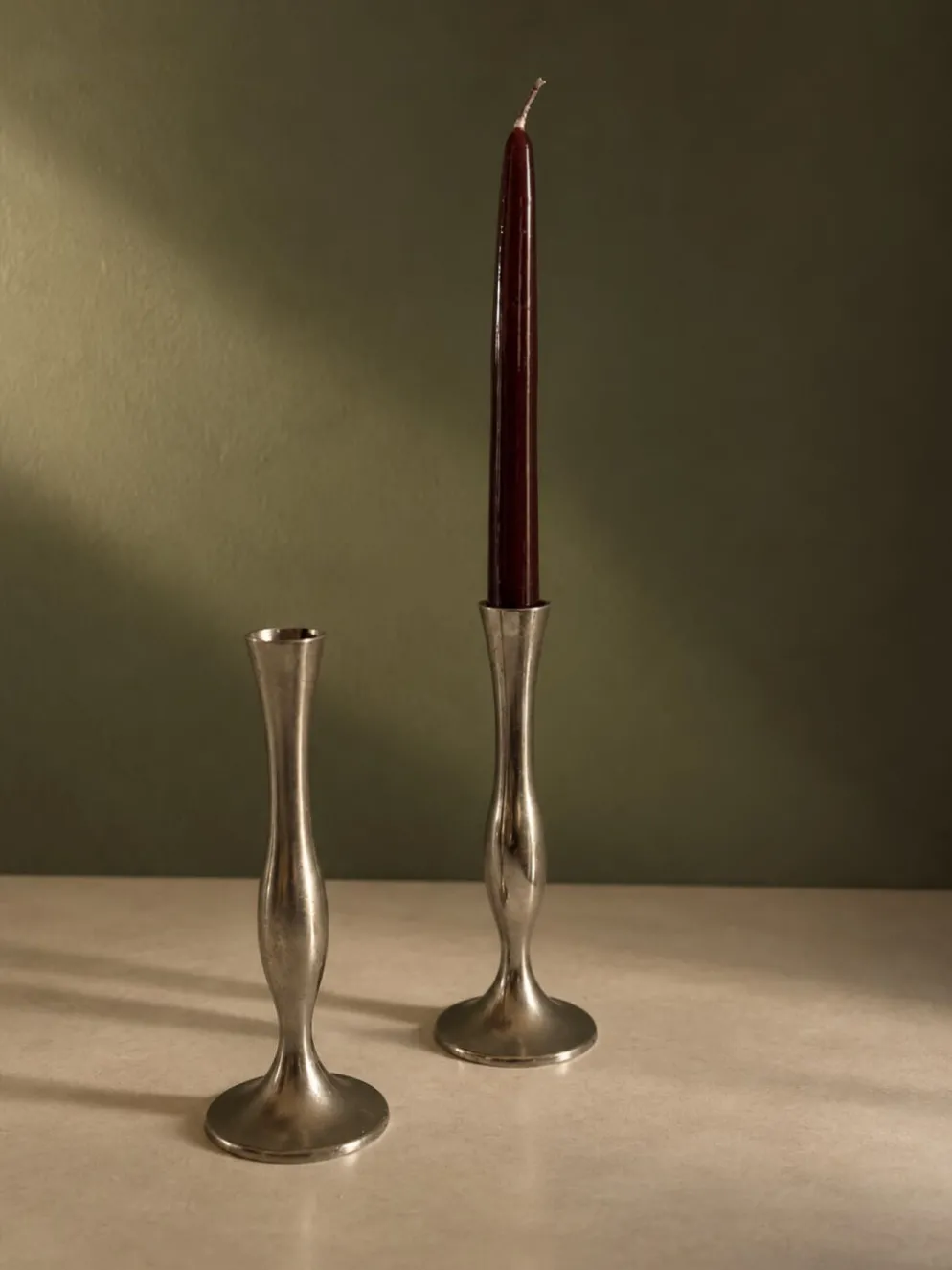 Paire de soliflores/ bougeoirs vintage Damart