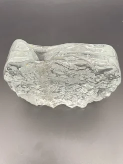 Paire de soliflores en verre glacé, Allemagne, années 1970