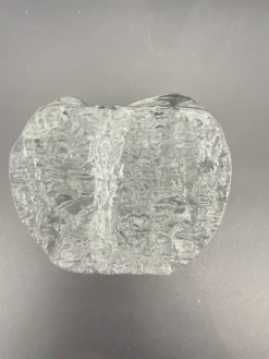 Paire de soliflores en verre glacé, Allemagne, années 1970