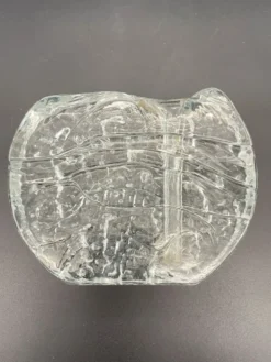 Paire de soliflores en verre glacé, Allemagne, années 1970